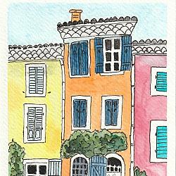 Maisons colorées